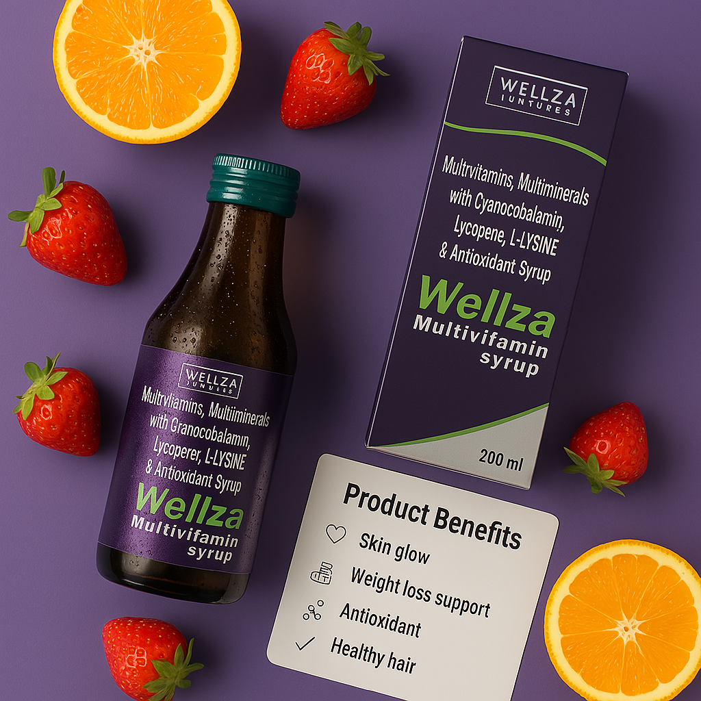 🛒 Wellza Multivitamin Syrup — Your Daily Dose of Vitality