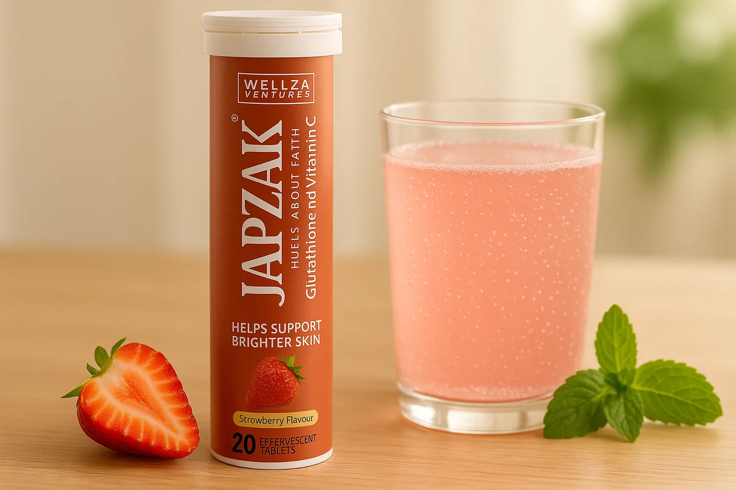 Glow Naturally with Japzak’s Refreshing Strawberry Flavour